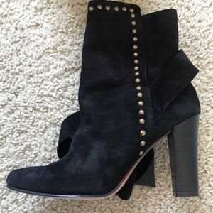 Ulla Johnson AGGIE SUEDE BOOT BLACK